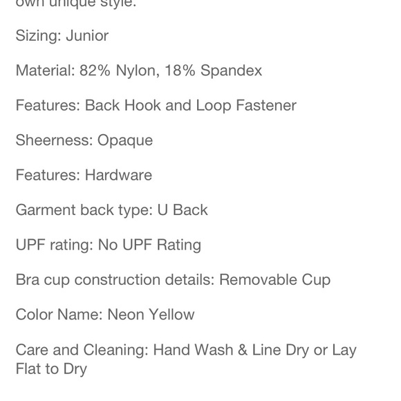 Neon Yellow Zip Front Bralette Bikini Top - Picture 6 of 7